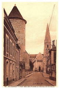 France Auxerre Tour dite des Prisons el L'eglise  St.Germain