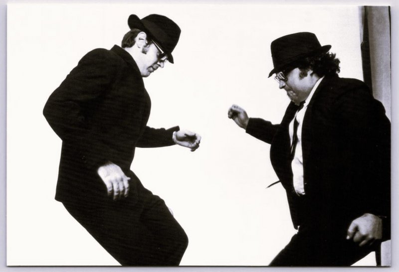 Dan Aykroyd THE BLUES BROTHERS John Belushi 4x6 ~ 1998 Repro Movie Postcard