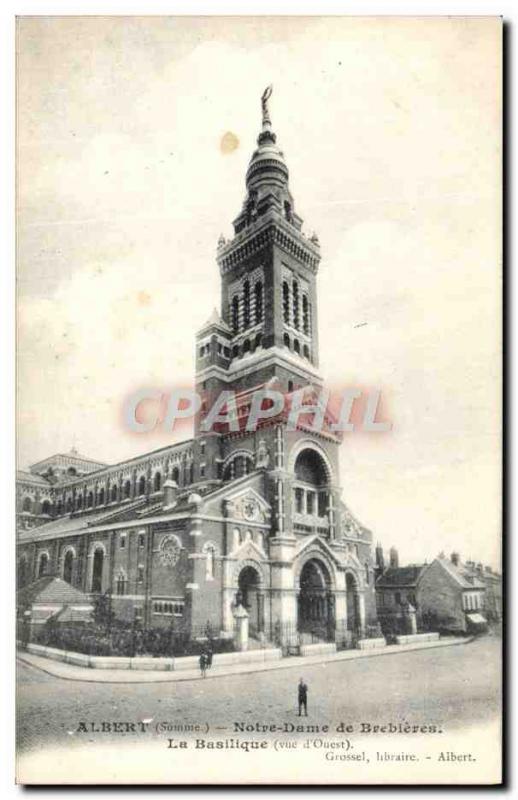 Old Postcard Albert Notre Dame Basilica Brebieres