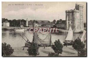 Old Postcard Lighthouse La Rochelle Boat