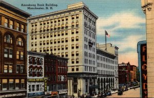 New Hampshire Manchester Amoskeag Bank Building 1950