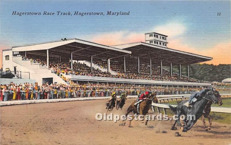 Hagerstown Race Track Hagerstown, Maryland, MD, USA Horse Racing Unused 