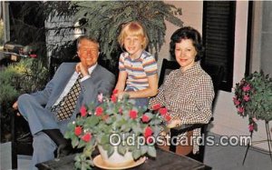 Jimmy, Rosalynn & Daughter Amy, Mother Allie's Porch Plains, GA, USA Unused 