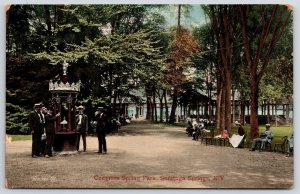 Congress Spring Park Saratoga Springs New York NY Recreational Place Postcard