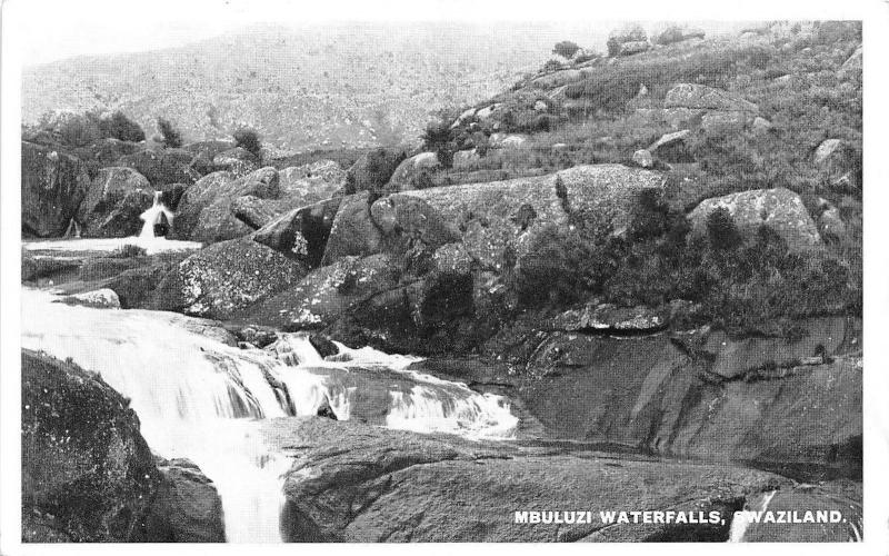 B91988 mbuluzi waterfalls swaziland real photo africa