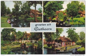 4-Views, Groeten Uit GIETHOORN, Netherlands, 1940-1960s