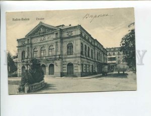 3172061 GERMANY BADEN-BADEN Theater Vintage postcard