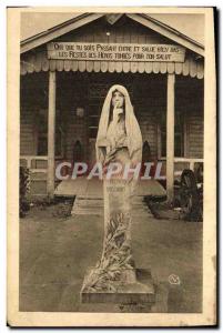 Old Postcard Douaumont Ossuary Provisional Army Statue of Resignation