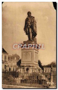 Postcard Old Saint Jean d'Angely Statue of Augustus Michel Etienne
