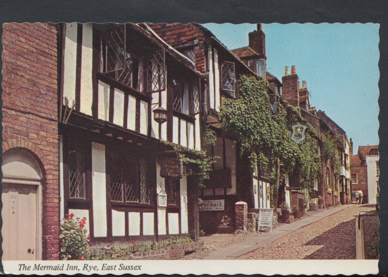 Sussex Postcard - The Mermaid Inn, Rye      T5398