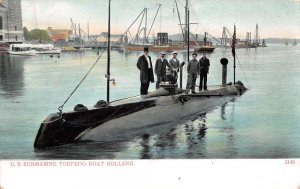 US Submarine Torpedo Boat Holland Vintage Postcard AA84090