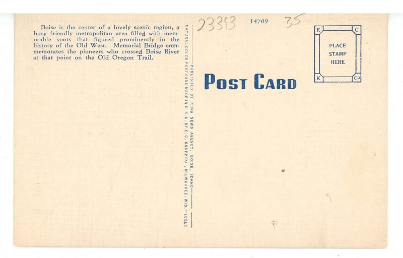 ID - Boise. Main Street Looking West