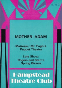 Mother Adam Mr Pughs Puppet Theatre 1970s Theatre Programme