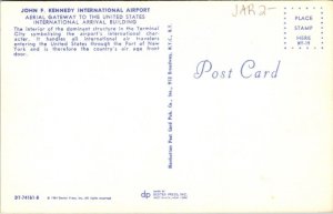 John F Kennedy International Airport Aerial Gateway US International Postcard