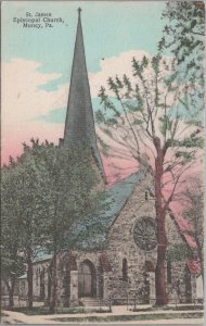 Postcard St Makes Episcopal Church Muncy PA