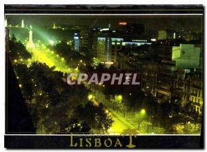 Postcard Modern Lisboa Avenida da Liberdade Marques do Pombal