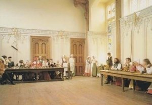 Kentwell Hall Long Melford Suffolk Tudor House Servant Dinner Table Postcard