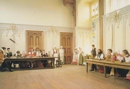 Kentwell Hall Long Melford Suffolk Tudor House Servant Dinner Table Postcard