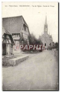 Ballersdore - View of the & # 39Eglise - Village Entrance Old Postcard