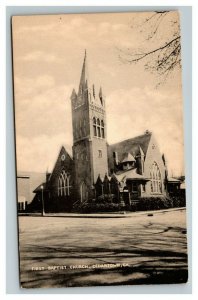 Vintage 1930's Photo Postcard First Baptist Church Cedartown Georgia