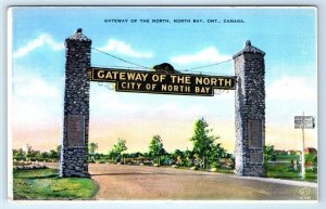 Gateway of the North NORTH BAY ONTARIO CANADA Postcard