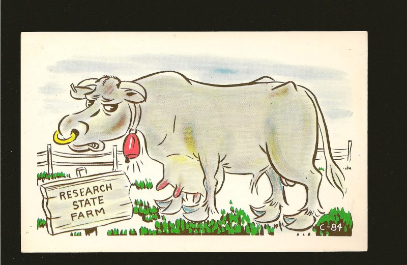 Research State Farm Comic Postcard Comic Cards C-84 Postcard Unused