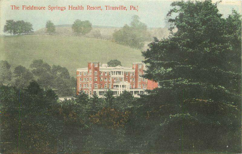 Cohn Fieldmore Springs Health Resort Titusville Pennsylvania 1909 Postcard 5611