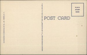 Carmel NY North End Beach Linen Postcard