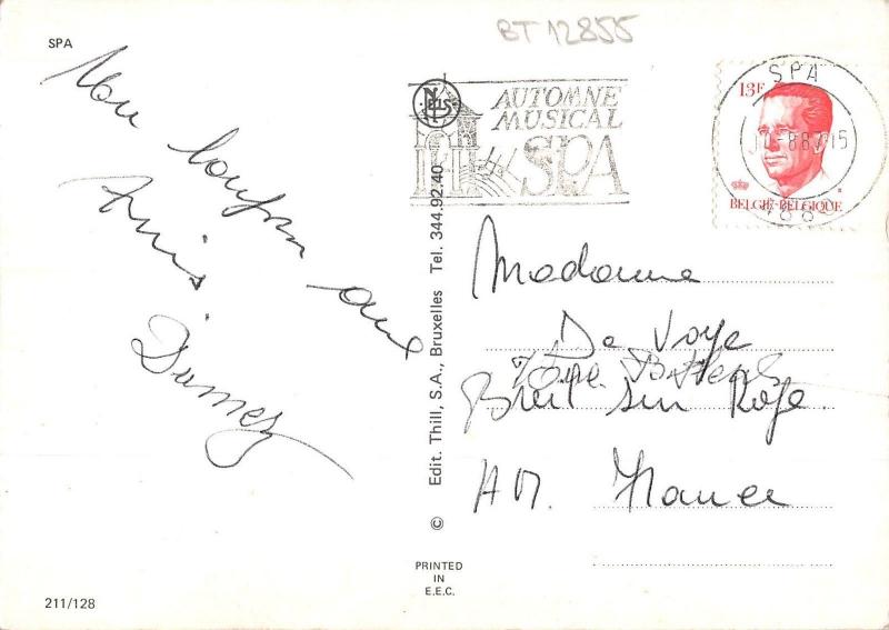 BT12855 Spa        Belgium