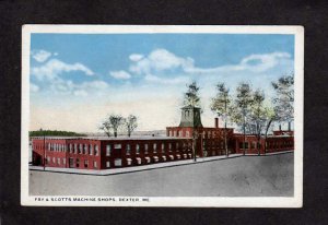 ME Fay & and Scott Scotts Shop Mills Dexter Maine Postcard