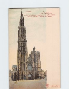 Postcard La Cathédrale, Antwerp, Belgium