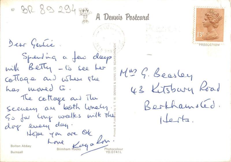 BR89294 yorkshire dales balton abbey  uk