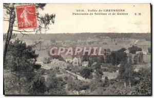 Old Postcard Chevreuse Valley Panorama Senlisse and Garnes