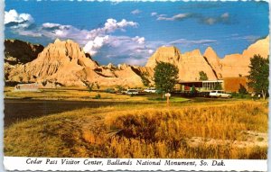 Postcard - Cedar Pass Visitor Center, Badlands National Monument - South Dakota