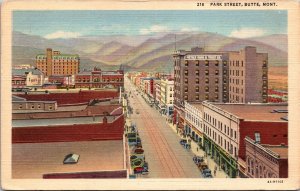 Park Street Butte Montana Postcard Soldier Mail PM 1949