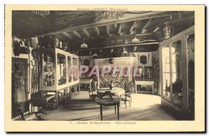 Postcard Old Surroundings Haute Savoie Annecy Chateau de Montrottier East Room