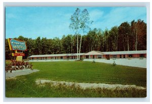 Vintage Wonderland Motel Epoufette Michigan Postcard P99E