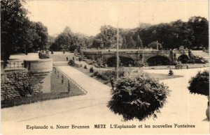 CPA METZ L'Esplanade les nouvelles Fontaines (984453)