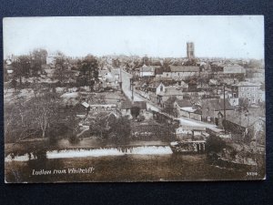 Shropshire LUDLOW from Whitcliff / Panoramic View - Old Postcard by A.W. Packer