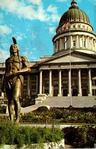 Utah Salt Lake City State Capitol Building and Chief Massasoit