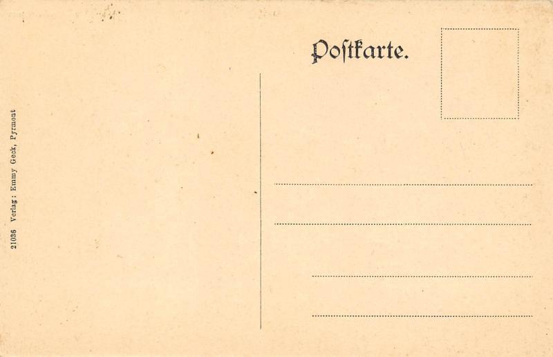 Bad Pyrmont Saxony Germany c1910 Postcard Bomberg Spelunkenturm