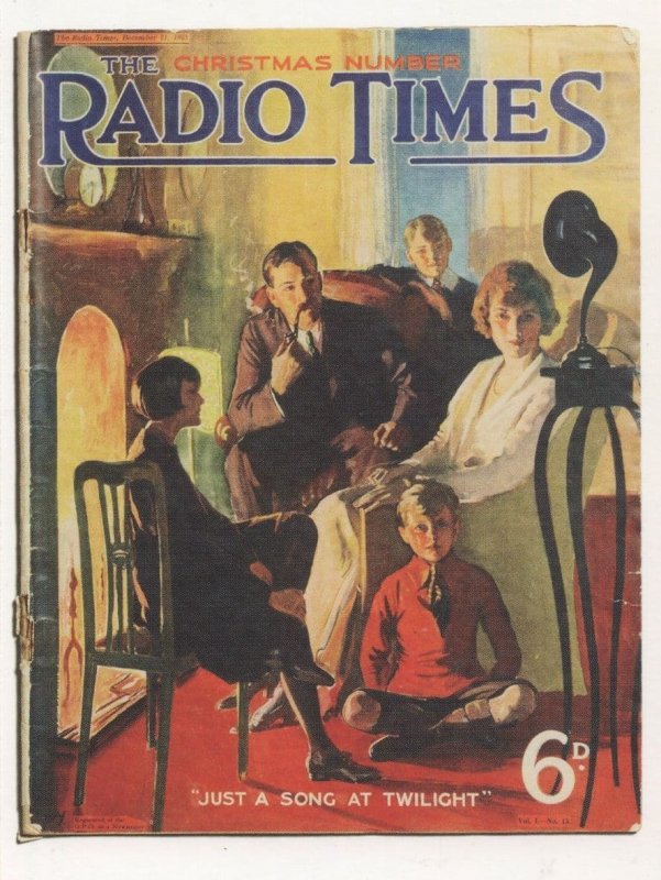 Issue 2 Two Radio Times BBC 1923 Christmas Magazine  Postcard