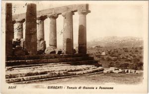 CPA AGRIGENTO Girgenti Tempio di Giunone e Panorama ITALY (800980)