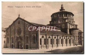 Old Postcard Milano Tempio di Maria della Grazie