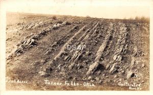 C27/ Davis Oklahoma Ok Photo RPPC Postcard c40s Cultivated Rocks Turner Falls