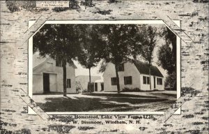 WIndham New Hampshire NH Farm Birch Border 1900s-10s Postcard