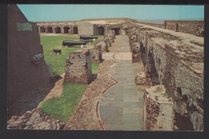 SC CHARLESTON Fort Sumter Civil War guns ruins of left face gun rooms ~ Chrome