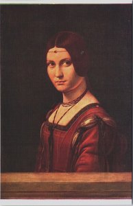 Famous People L. da Vinci Portrait presumed L. Crivelli Vintage Postcard C219