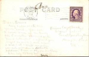 RPPC,  WWI SAILORS On The BEACH  Military~Navy  1918 Real Photo Postcard