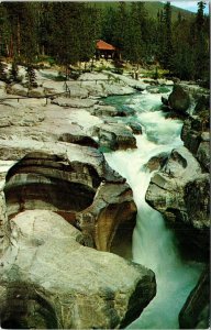 Maligne Canyon Jasper Park Canada Tea Room Postcard VTG UNP Vintage Unused 